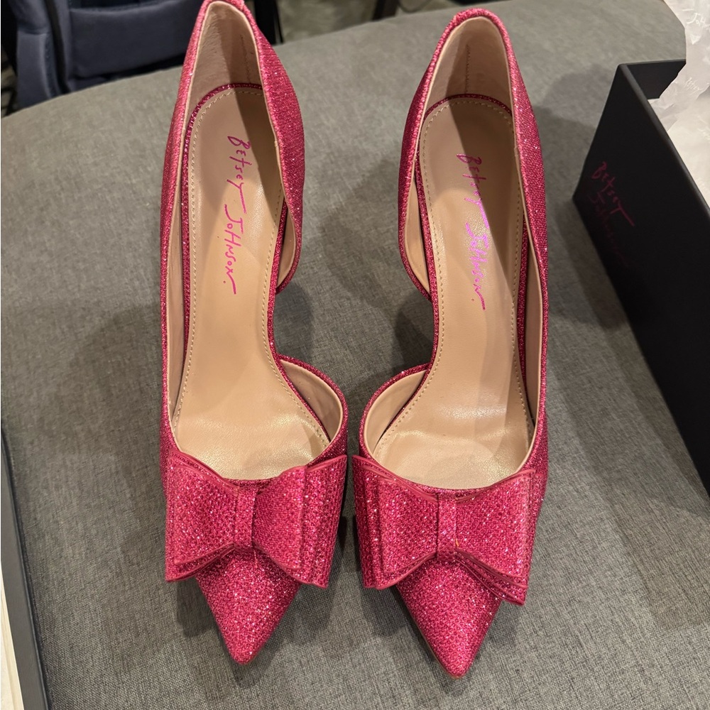 Betsey Johnson Pink Glitter Women's Shoes